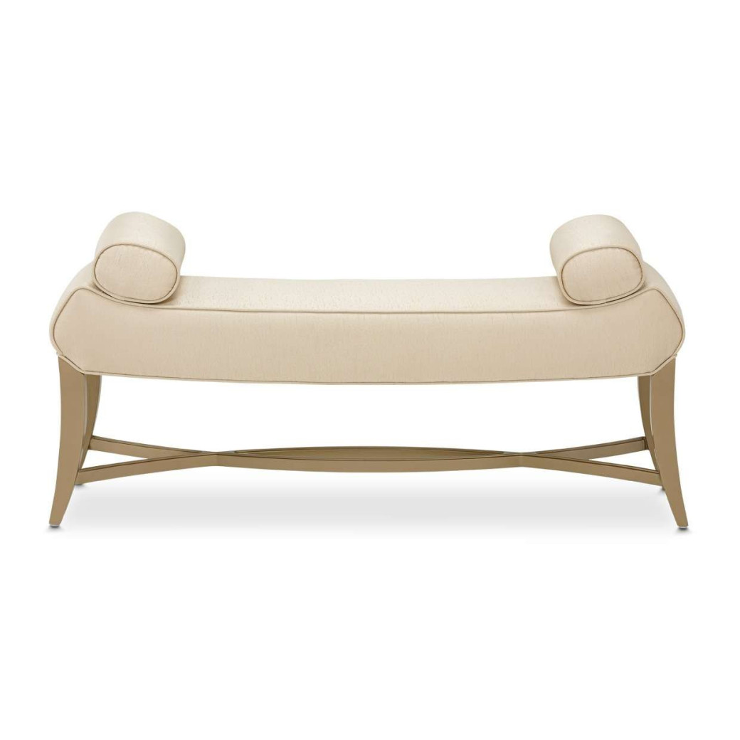 Bench Malibu Crest Crotch Mahogany Collection By Michael Amini