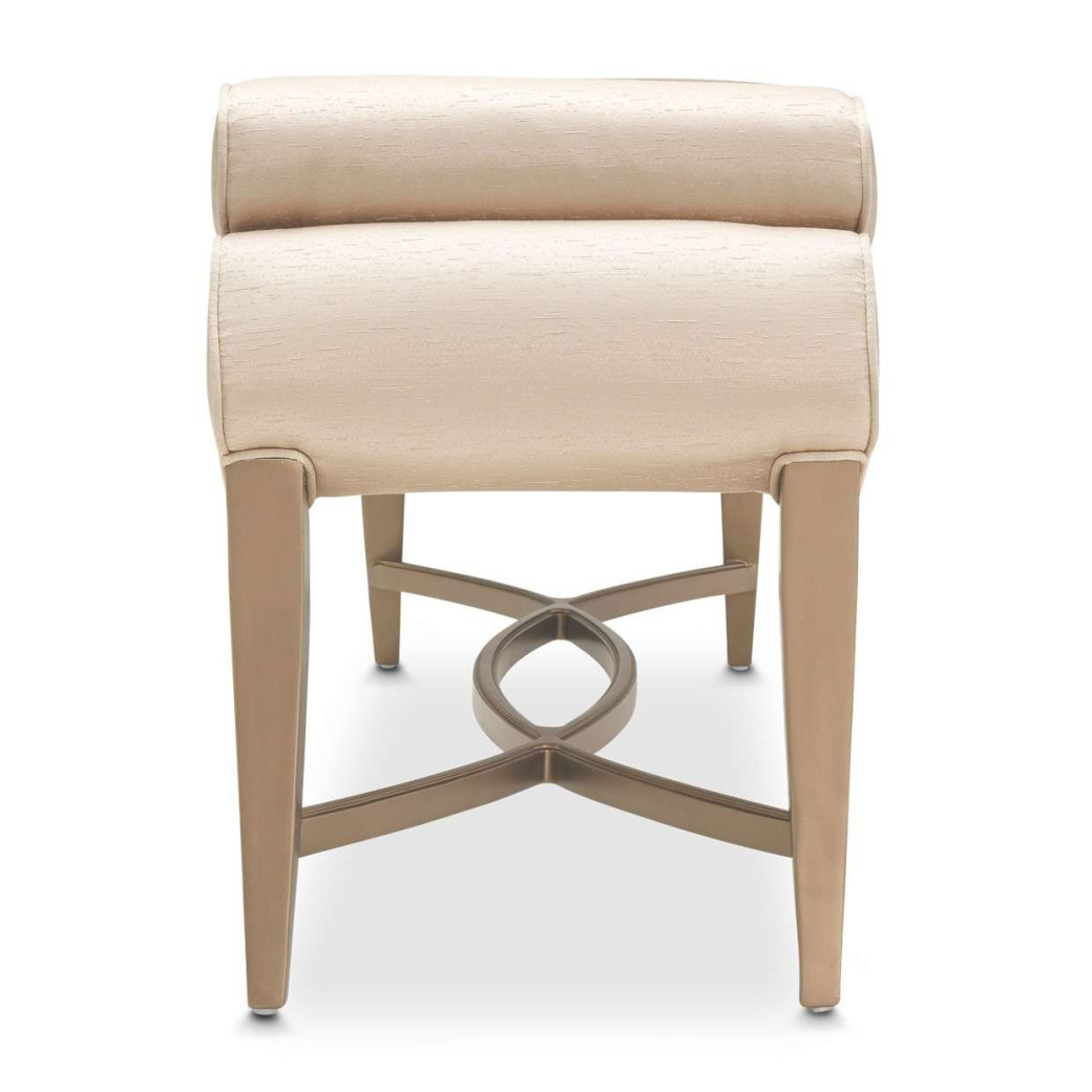 Bench Malibu Crest Crotch Mahogany Collection By Michael Amini