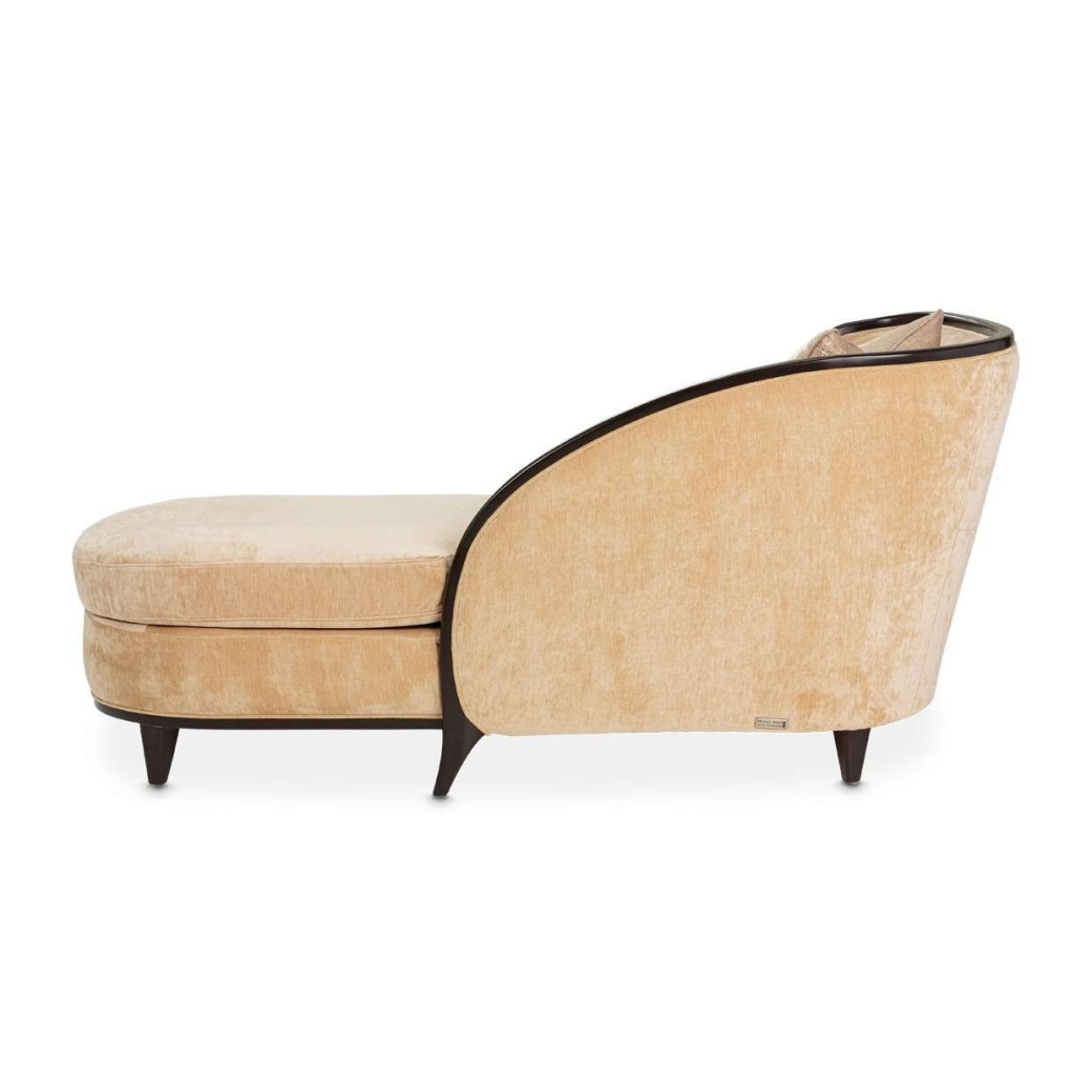 Chaise Malibu Crest Crotch Mahogany Collection By Michael Amini