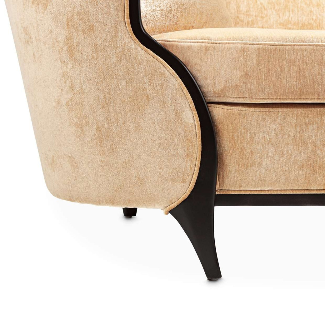 Chaise Malibu Crest Crotch Mahogany Collection By Michael Amini