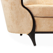 Chaise Malibu Crest Crotch Mahogany Collection By Michael Amini
