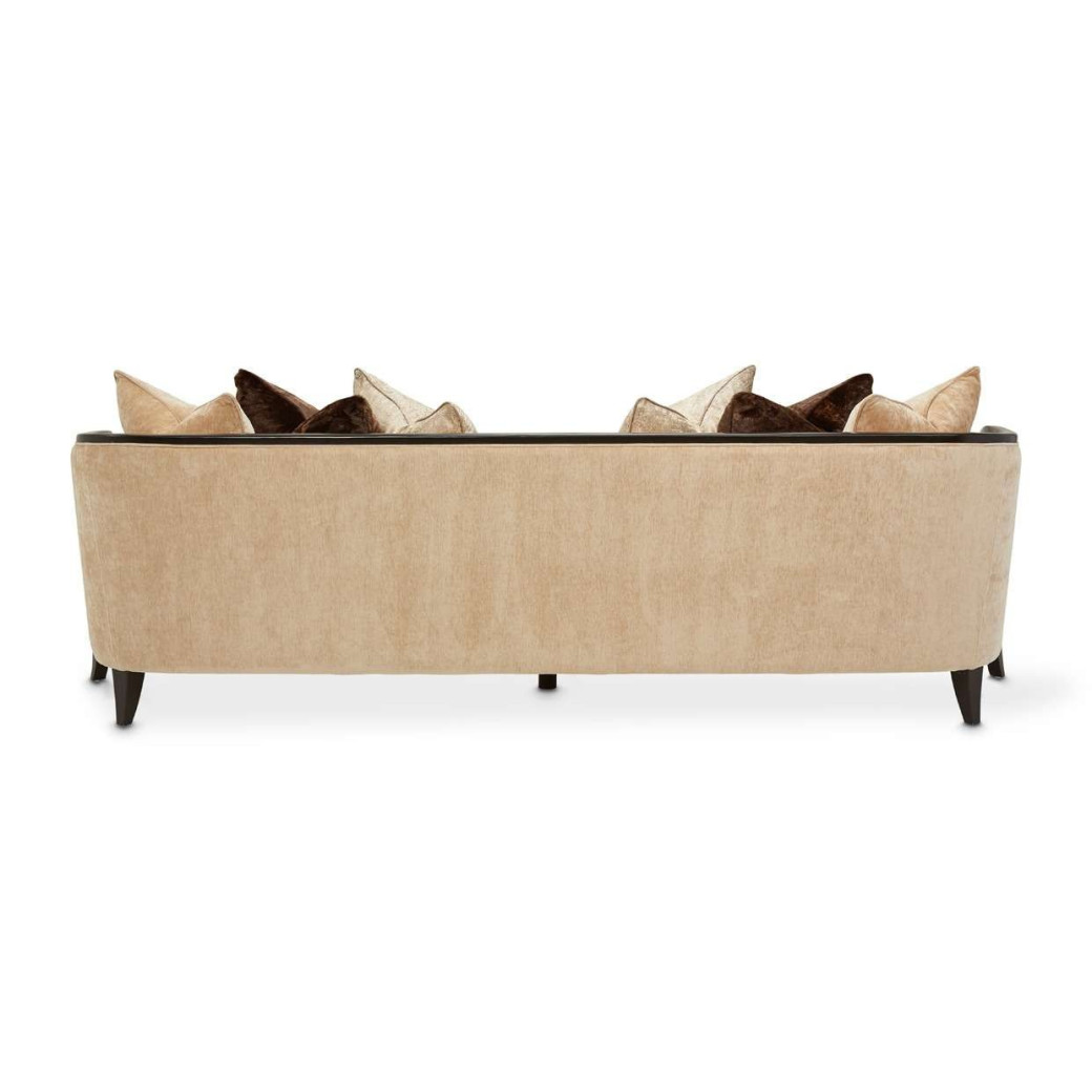 Sofa Malibu Crest Crotch Mahogany Collection By Michael Amini