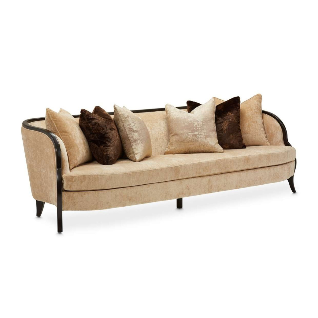 Sofa Malibu Crest Crotch Mahogany Collection By Michael Amini