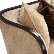 Sofa Malibu Crest Crotch Mahogany Collection By Michael Amini