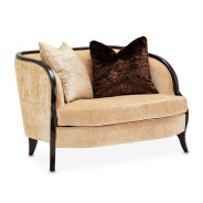 Chair & A Half Malibu Crest Crotch Mahogany Collection By Michael Amini