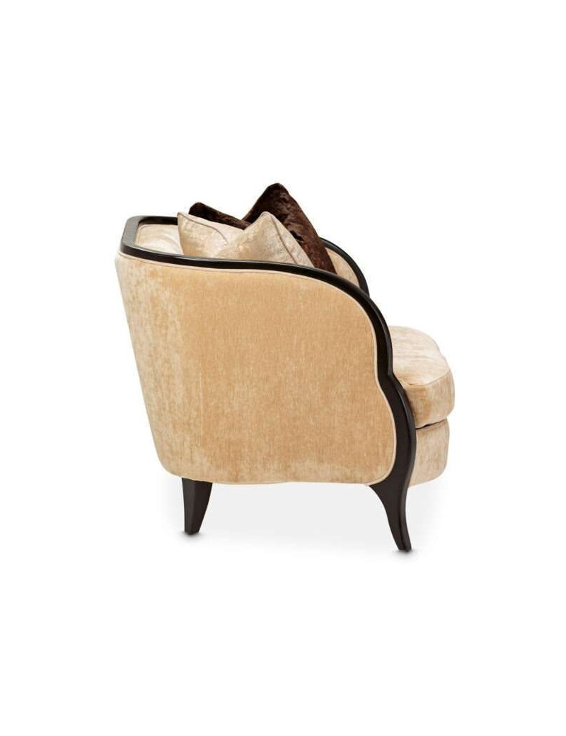 Chair & A Half Malibu Crest Crotch Mahogany Collection By Michael Amini