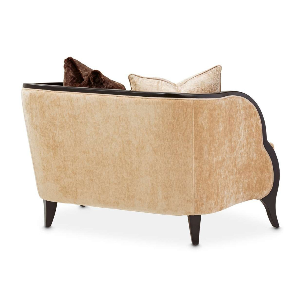 Chair & A Half Malibu Crest Crotch Mahogany Collection By Michael Amini