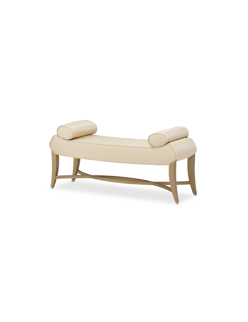 Scalloped Poster Bed (4 Pc) Malibu Crest Crotch Magohany Collection By Michael Amini