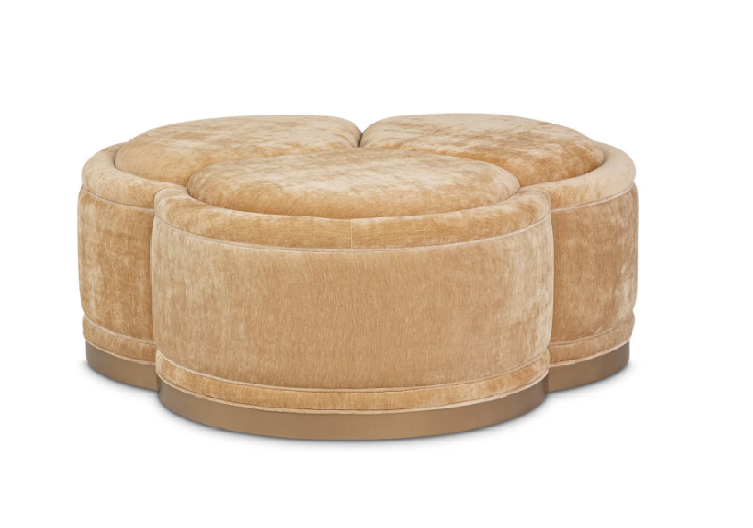 Cocktail Ottoman Malibu Crest Mahogany Collection By Michael Amini.9007879-HONEY-412