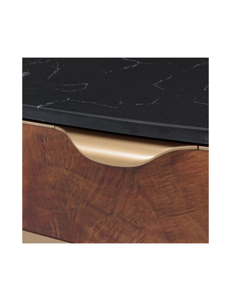Rect. Cocktail Table Malibu Crest Crotch Mahogany Collection By Michael Amini.9007201-411