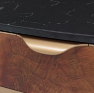 Rect. Cocktail Table Malibu Crest Crotch Mahogany Collection By Michael Amini.9007201-411