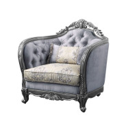 55345 Living Room Ariadne Collection Silver Finish By Acme Furniture