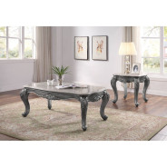55345 Living Room Ariadne Collection Silver Finish By Acme Furniture