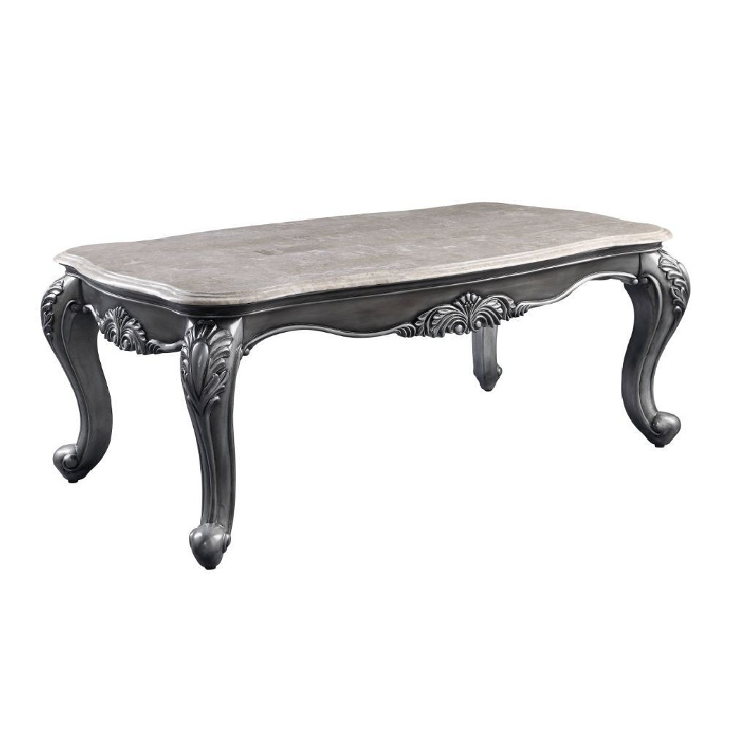 55345 Living Room Ariadne Collection Silver Finish By Acme Furniture
