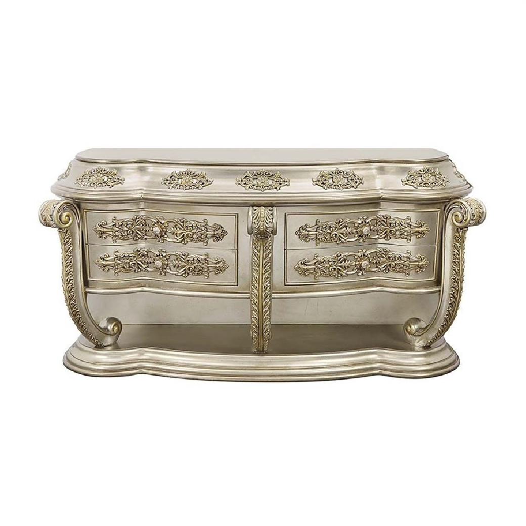 DN01201 Champagne & Gold Finish Server Danae Collection By Acme Furniture