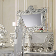 BD01250 Antique White Finish Mirror Adara Collection By Acme Furniture