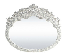 BD00673 Antique White Finish Mirror Vanaheim Collection By Acme Furniture