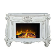AC01316 Bone White Finish Fireplace Versailles Collection By Acme Furniture