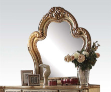63150 Rectangular  Dining Set Gold Patina Finish Dresden Collection by Acme Furniture