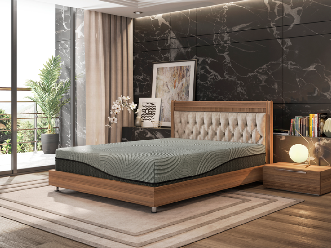 10" Gel Max ventilated gel charcoal memory foam Mattress By BedTech