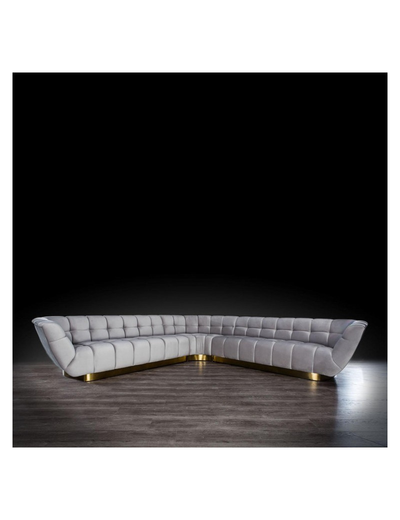 Vera Collection Living Room in Gold & light gray Modern elegant exclusive By Roberto Grassie