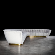 Vera Collection Living Room in Gold & light gray Modern elegant exclusive By Roberto Grassie