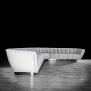 Vera Collection Living Room in Silver & Light Gray Modern elegant exclusive By Roberto Grassie