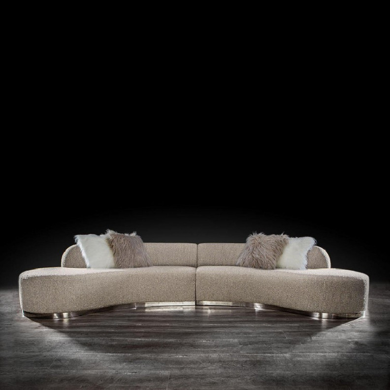 Luca Sectional | Gray stunning design By Roberto Grassie
