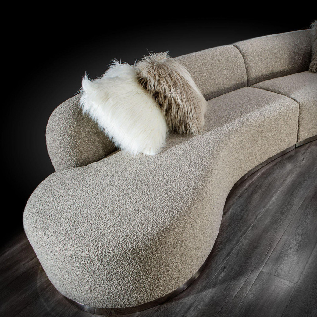 Luca Sectional | Gray stunning design By Roberto Grassie