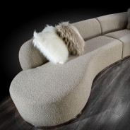 Luca Sectional | Gray stunning design By Roberto Grassie