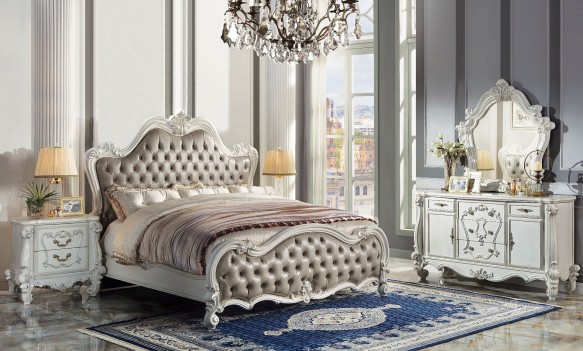 BD01323Q Queen Bed Bone...