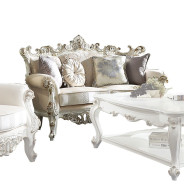53460 Fabric /Antique Pearl Finish Living Room Picardy II Collection By Acme Furniture