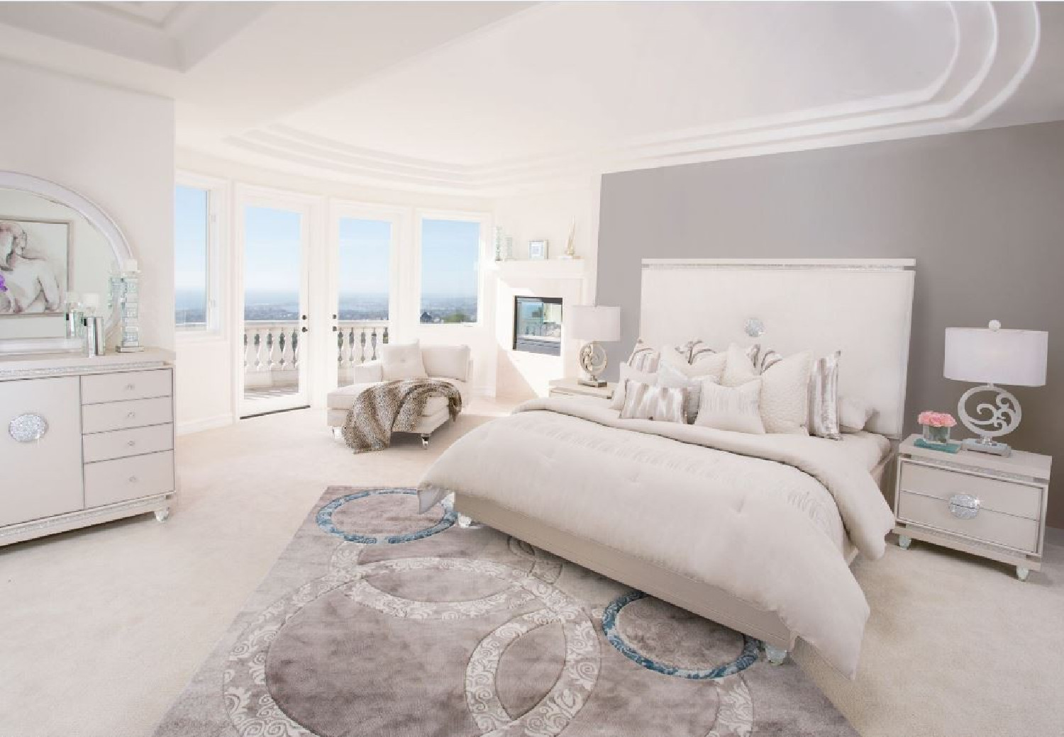 Aico by Michael Amini Glimmering Heights bedroom set