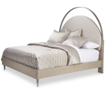 Eclipse Bedroom Set Collection By Michael Amini .Upholstered Bed W/LightsEclipse Collection By Michae l Amini
