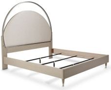 Eclipse Bedroom Set Collection By Michael Amini .Upholstered Bed W/LightsEclipse Collection By Michae l Amini