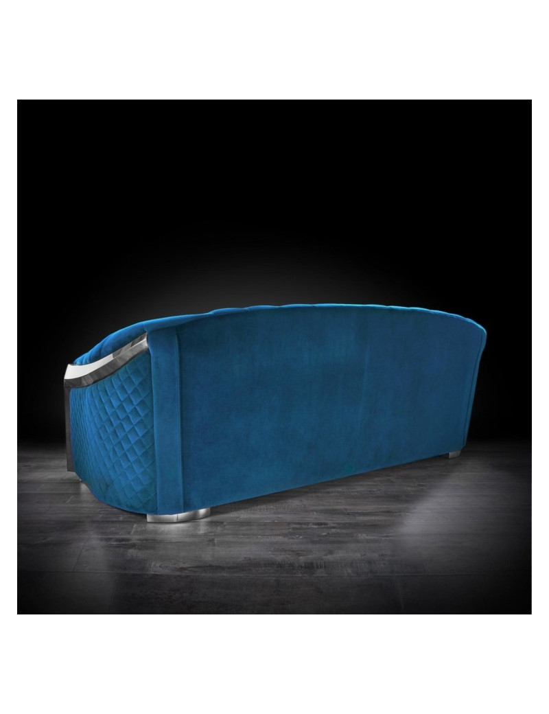 Massimo Silver & Blue 2 Pc Sofa Set  By Roberto Grassie