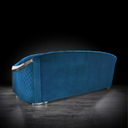 Massimo Silver & Blue 2 Pc Sofa Set  By Roberto Grassie