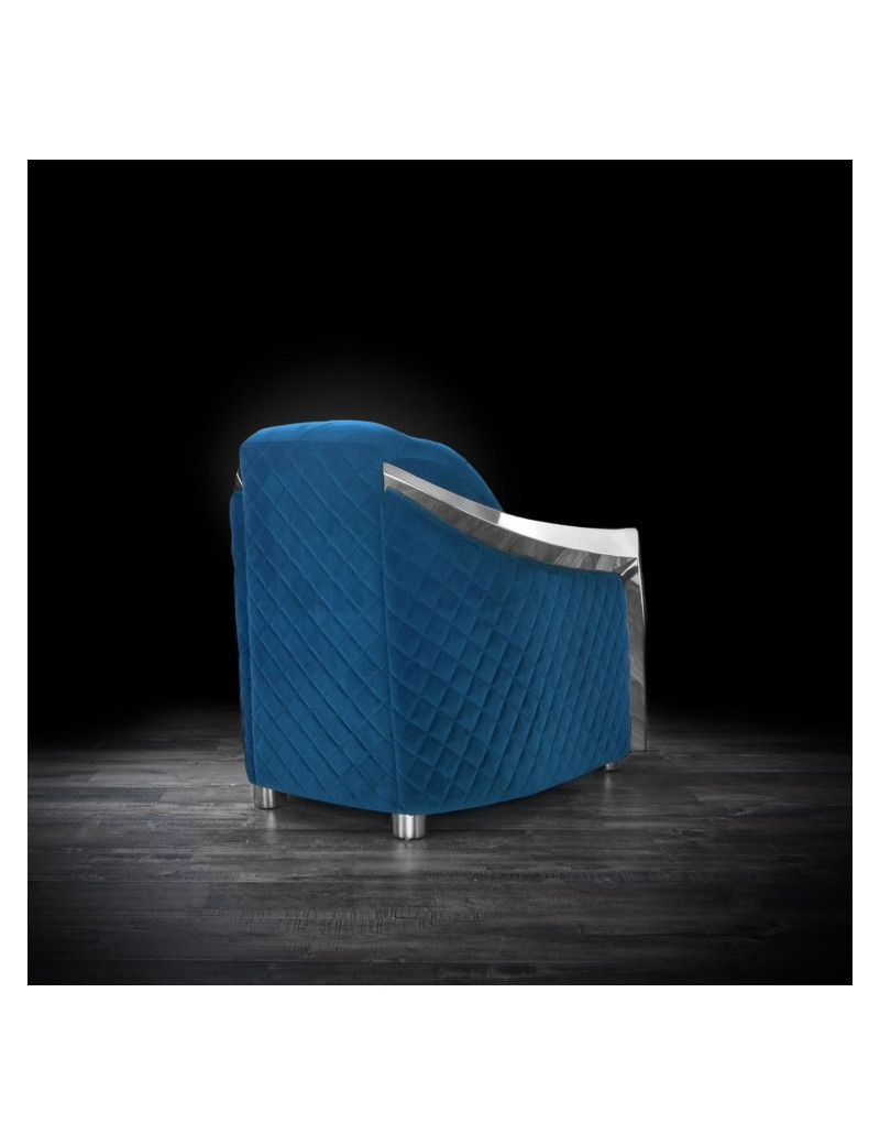 Massimo Silver & Blue 2 Pc Sofa Set  By Roberto Grassie