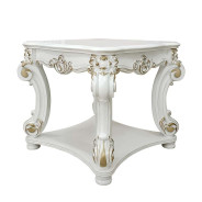 LV01327 Antique Pearl Finish Coffee Table Vendome Collection By Acme Furniture