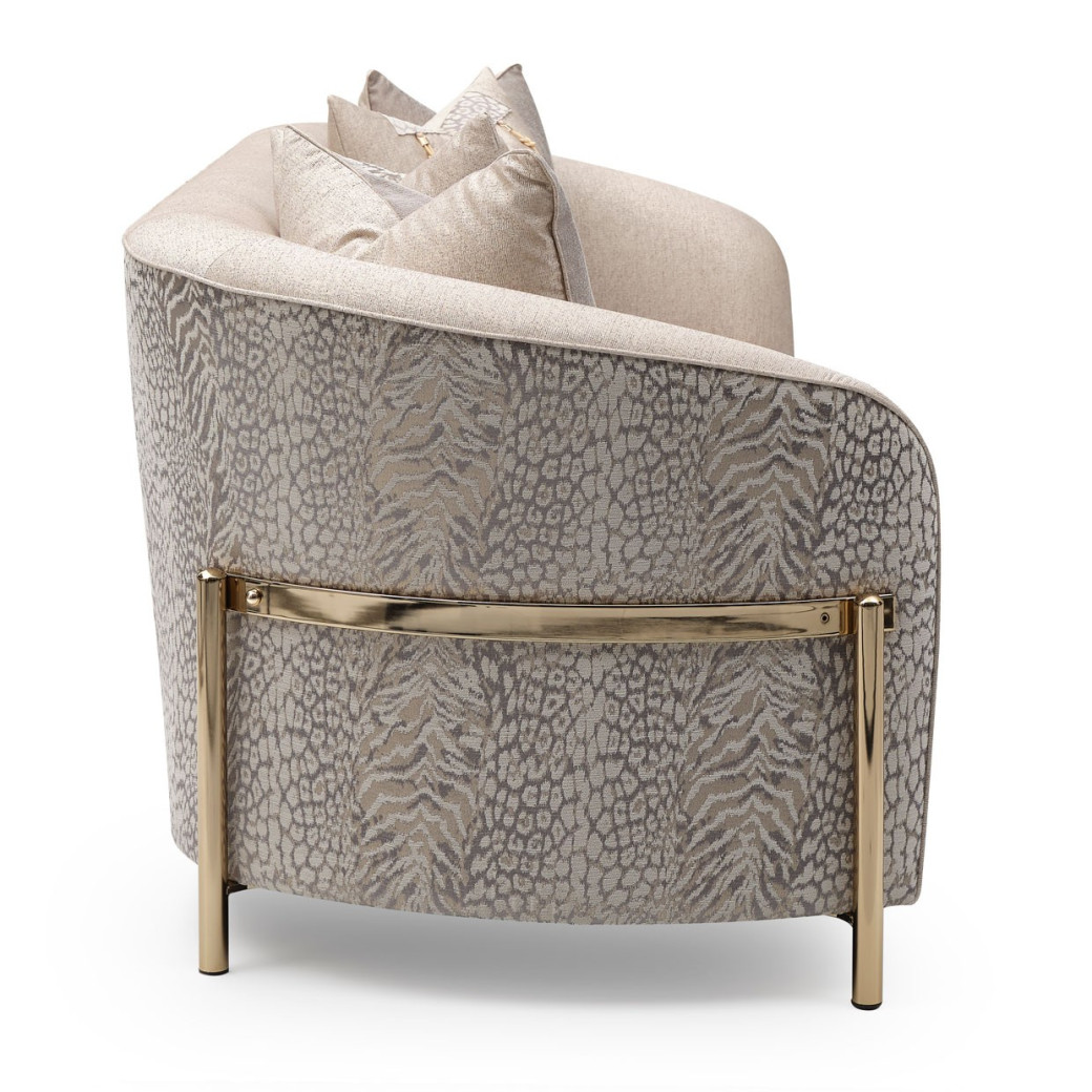 Sofa Opal Gold Lisbon Collection By Michael Amini.