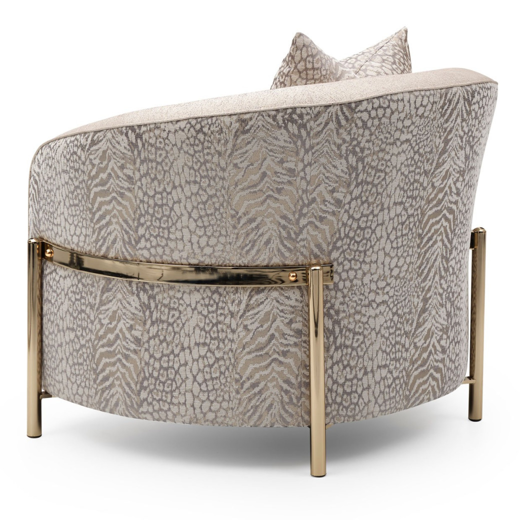 LFR-LSBN835-OPL-806 Chair Opal Gold Lisbon Collection By Michael Amini