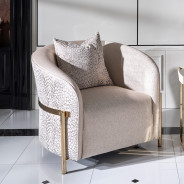 LFR-LSBN835-OPL-806 Chair Opal Gold Lisbon Collection By Michael Amini