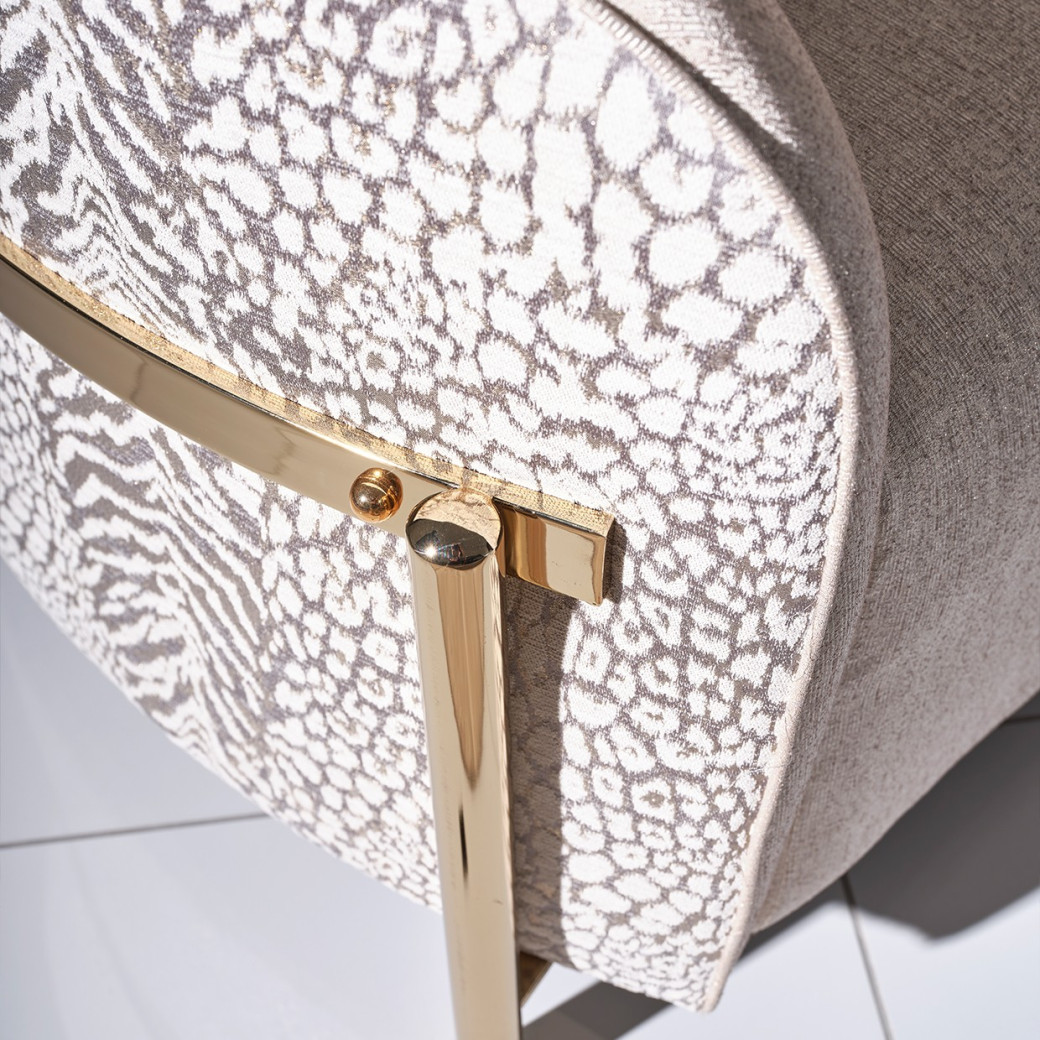LFR-LSBN835-OPL-806 Chair Opal Gold Lisbon Collection By Michael Amini