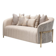 LFR-LSBN825-OPL-806 Loveseat Opal Gold Lisbon Collection By Michael Amini
