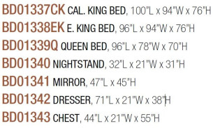 BD01335 E.King Bed Antique Pearl Vendome Collection By Acme Furniture