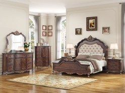 Constantine Royal Classic Collection 5PC Queen Bedroom Set Cherry Finish by New Classic Furniture