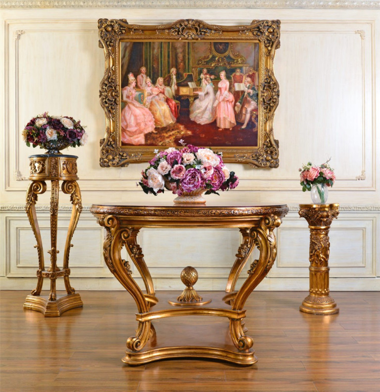 FON321 Luxurious 48" Round Foyer Table By Infinity Furniture