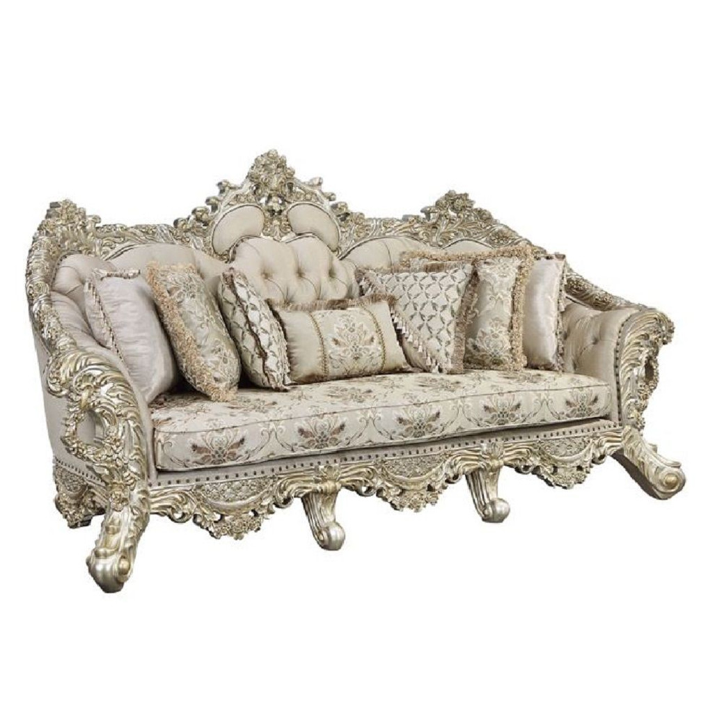LV 01193 Lavish Classic Champagne & Gold Finish Living Room Danae Collection By Acme Furniture Collections