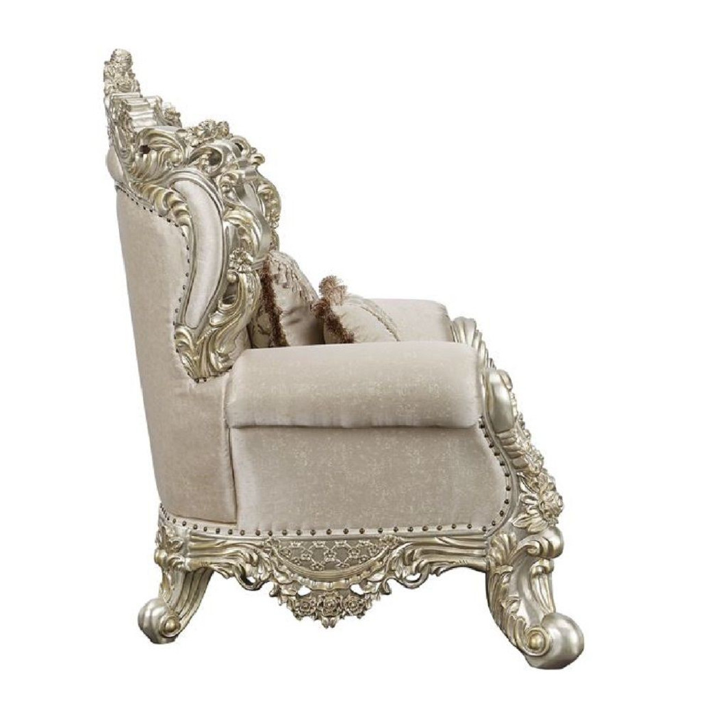 LV 01193 Lavish Classic Champagne & Gold Finish Living Room Danae Collection By Acme Furniture Collections