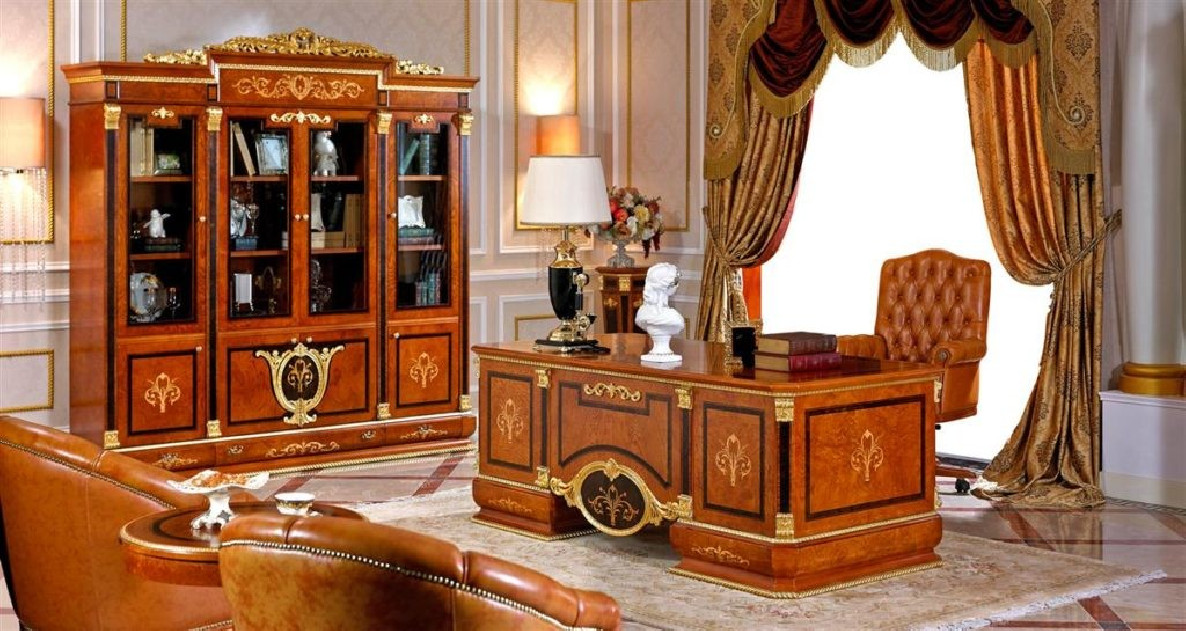 E38 Italian Luxury Executive Desk | Infinity Furniture Import